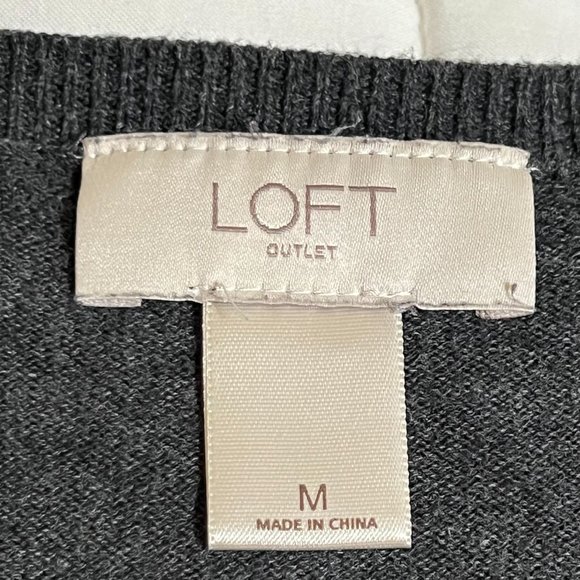 Ann Taylor Loft Cardigan dark gray size M - Picture 10 of 13